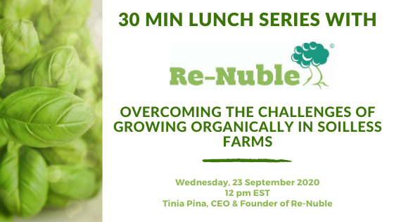 Webinar Re-Nuble regenerative agriculture, food waste, waste management, growing organically